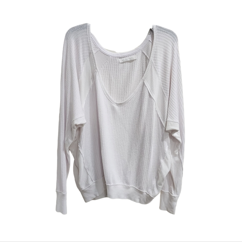 FREE PEOPLE Santa Clara Thermal Long Sleeve Waffle Knit ob967840